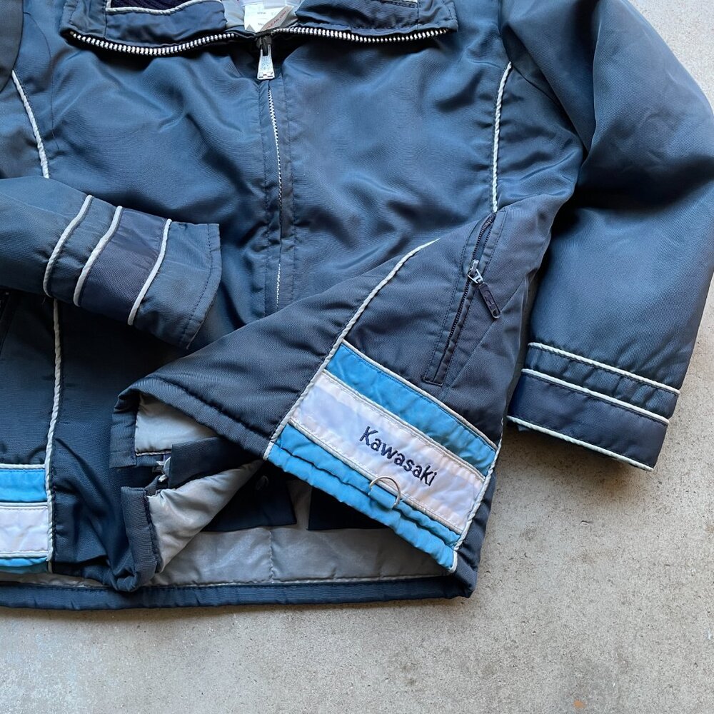 Rare Vintage 1970's Kawasaki Shop Jacket Racing Coat Men's Size Large - Picture 4 of 9